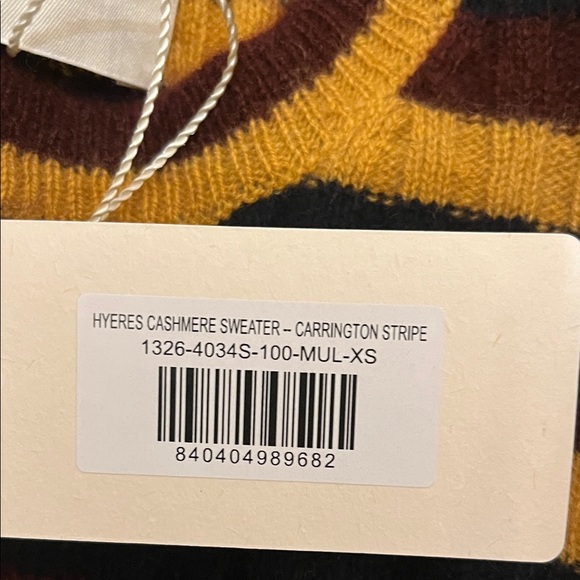 DÔEN Hyeres Cashmere Sweater in Carrington Stripe - Picture 6 of 10